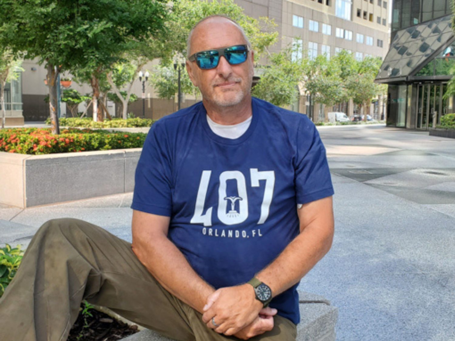 407 Fountain Unisex Tee, 2X, Navy Blue