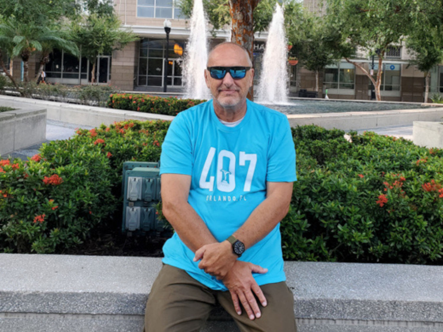 407 Fountain Unisex Tee, 2X, Torquoise